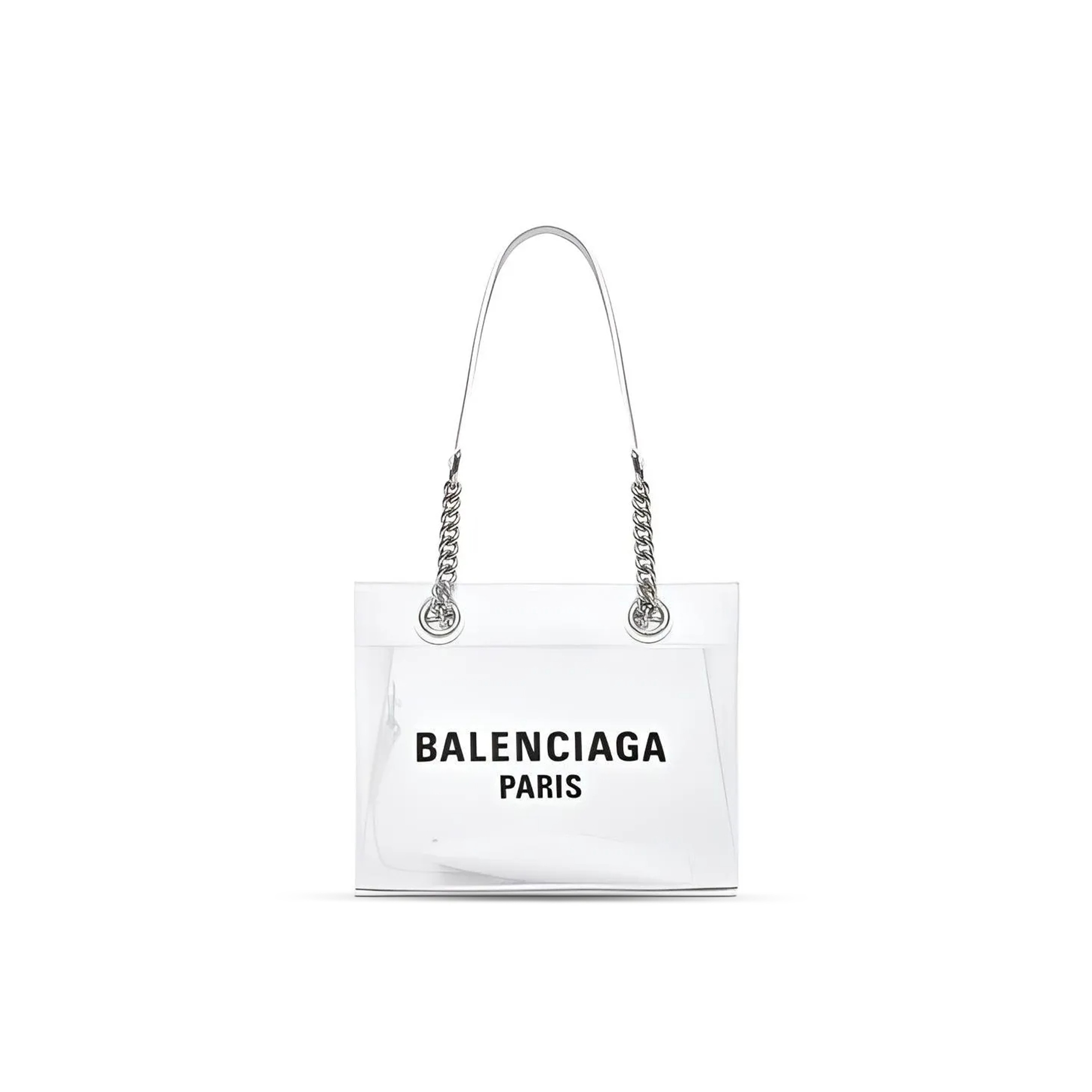 BALENCIAGA WOMEN'S DUTY FREE TOTE BAG SMALL IN WHITE 7416032AADB9060 (22.9*18.8*10.9cm)